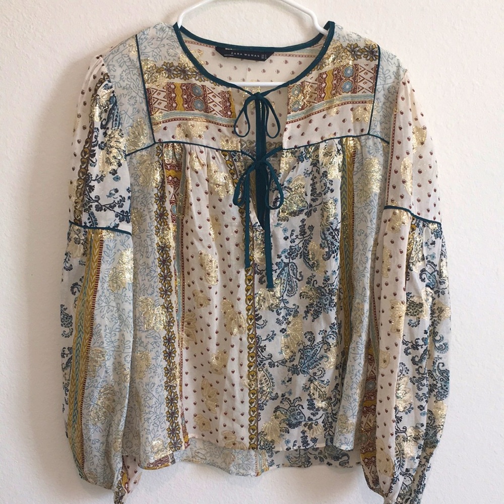 Zara boho blouse